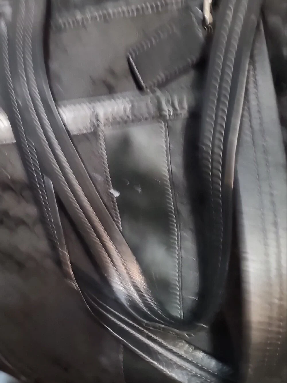 Coach Black Signature Jacquard Laptop Tote
